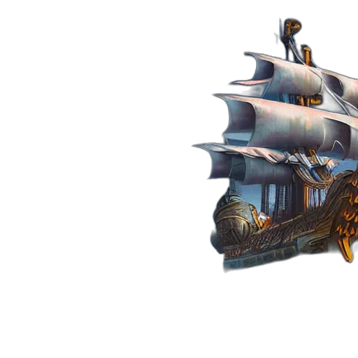 weapon, sword, crown, concept art, fantasy art, 3d render, photorealistic, pirate transparent PNG cut-out