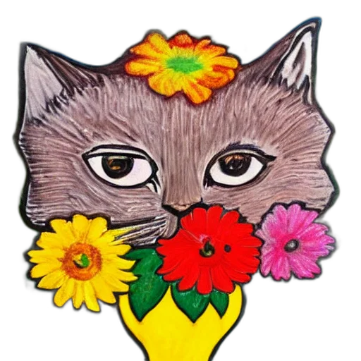 mask, flower, face, staff transparent PNG cut-out