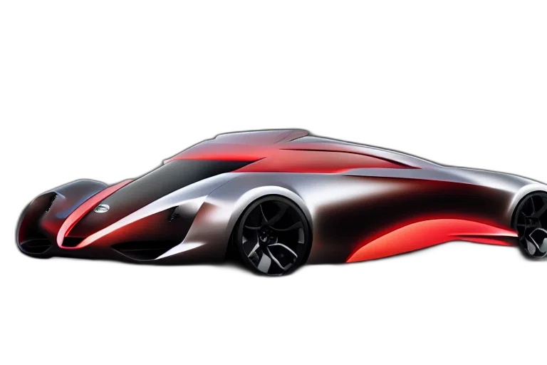 car, 3d render, concept art, photorealistic, sports, concept, design, based transparent PNG cut-out