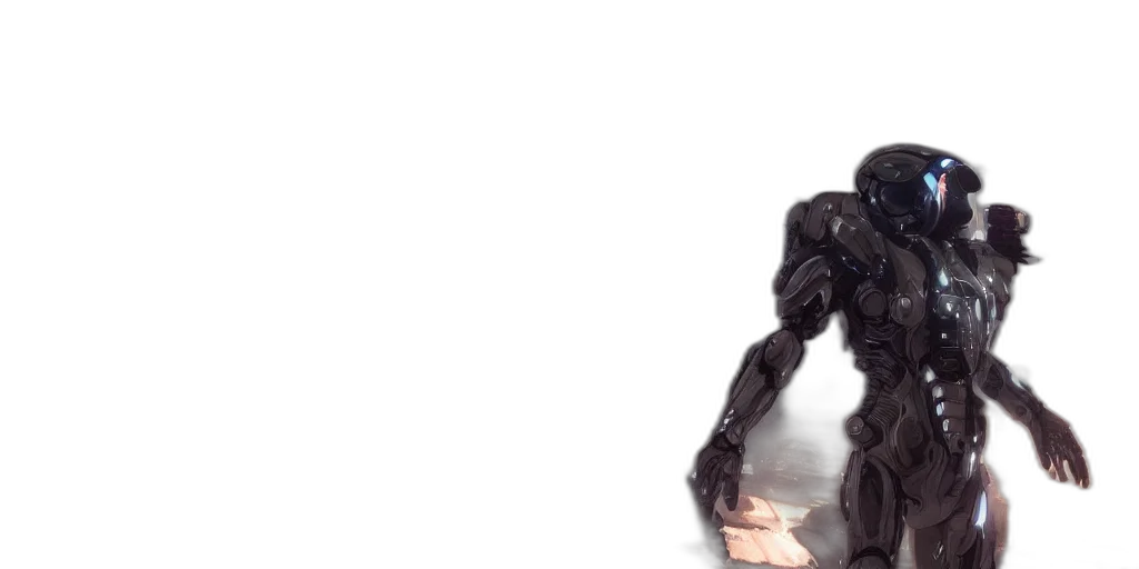 robot, weapon, creature, animal, 3d render, concept art, photorealistic, comic book art transparent PNG cut-out