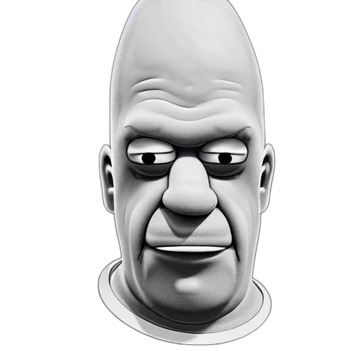 face, mask, creature, robot, 3d render, cartoon, photorealistic, concept art transparent PNG cut-out