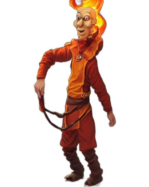 staff, mask, jacket, creature, concept art, 3d render, fantasy art, comic book art transparent PNG cut-out