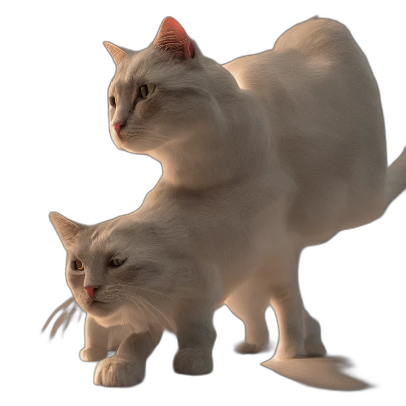 animal, creature, crown, staff, 3d render, photorealistic, concept art, pixel art transparent PNG cut-out