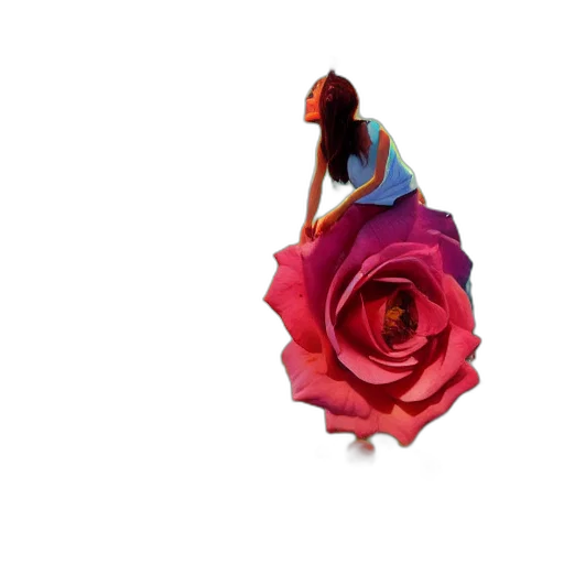 flower, dress, umbrella, hat transparent PNG cut-out