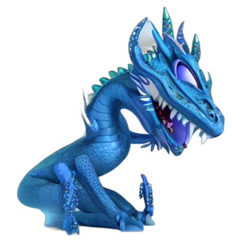 dragon, creature, animal, 3d render transparent PNG cut-out