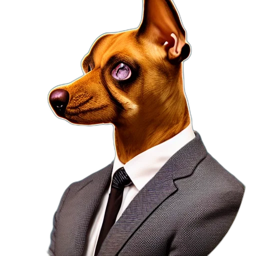 staff, animal, face, mask, photorealistic, 3d render, cartoon, concept art transparent PNG cut-out