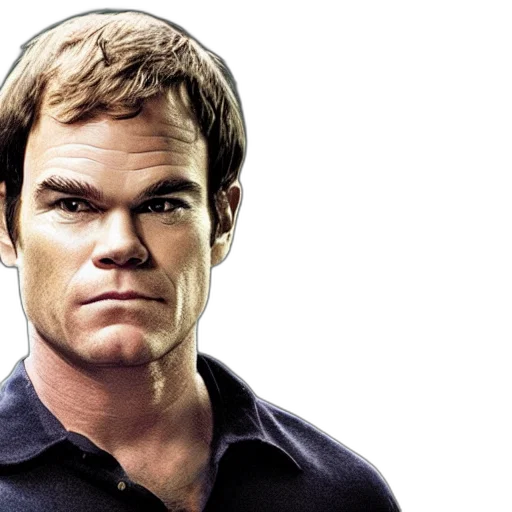 photorealistic, dexter, morgan transparent PNG cut-out