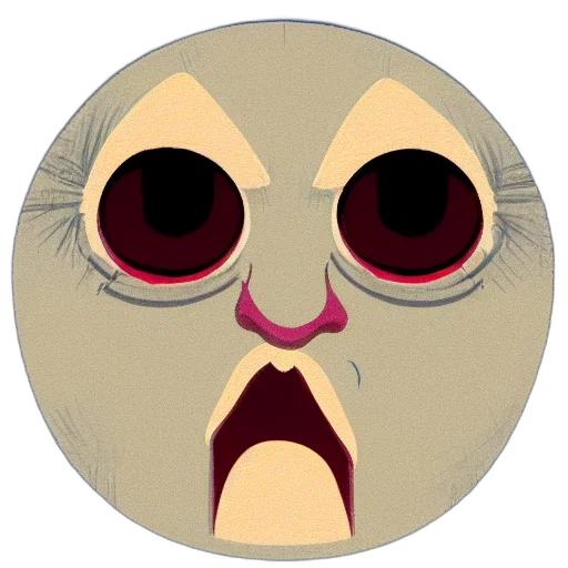 face, mask, creature, staff transparent PNG cut-out
