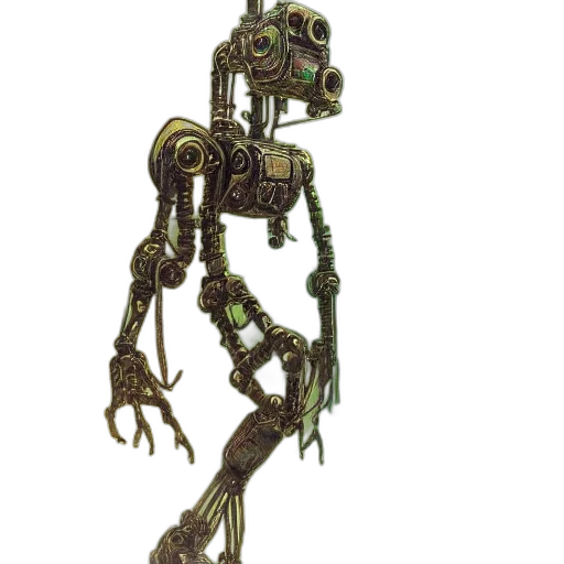 robot, staff, creature, weapon transparent PNG cut-out