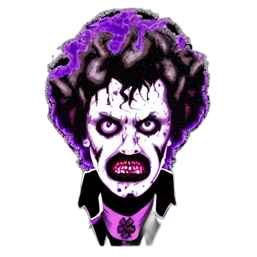 face, mask, creature, pixel art, cartoon, concept art, 3d render, zombie transparent PNG cut-out