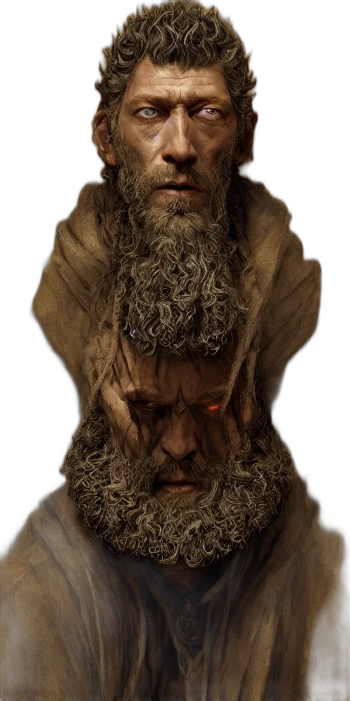 face, mask, creature, staff transparent PNG cut-out