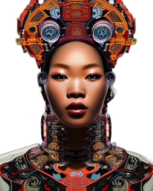 robot, face, jewelry, mask transparent PNG cut-out