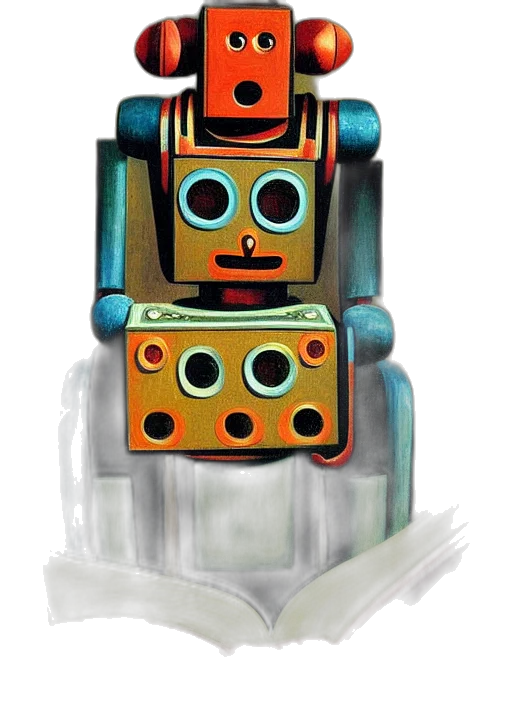 robot, mask, jewelry, crown, concept art, 3d render, watercolor, comic book art transparent PNG cut-out