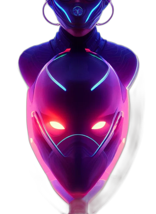 robot, mask, face, jacket transparent PNG cut-out