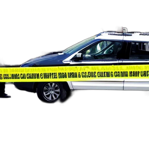car, weapon, lapd, crime, scene, cordon transparent PNG cut-out