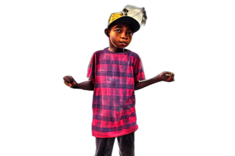 hat, staff, 3d render, concept art, cartoon, photorealistic, skeat, boy transparent PNG cut-out