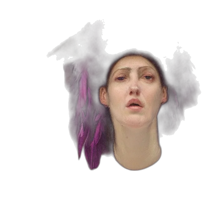 face, hair, hat, creature transparent PNG cut-out