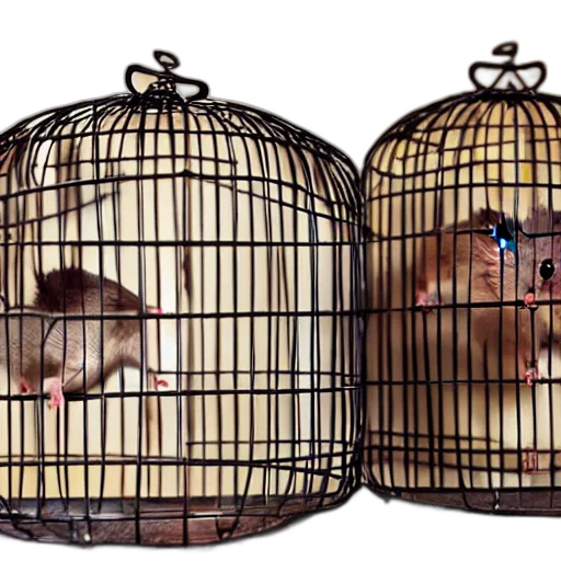 animal, rats, cage, kitchen transparent PNG cut-out
