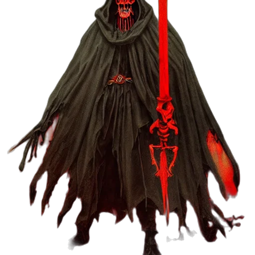 staff, mask, creature, sword transparent PNG cut-out