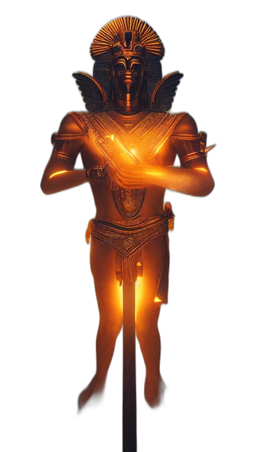 staff, mask, jewelry, sword, concept art, 3d render, fantasy art, fire transparent PNG cut-out