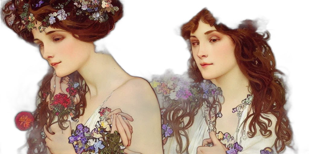 dress, photorealistic, fantasy art, oil painting transparent PNG cut-out