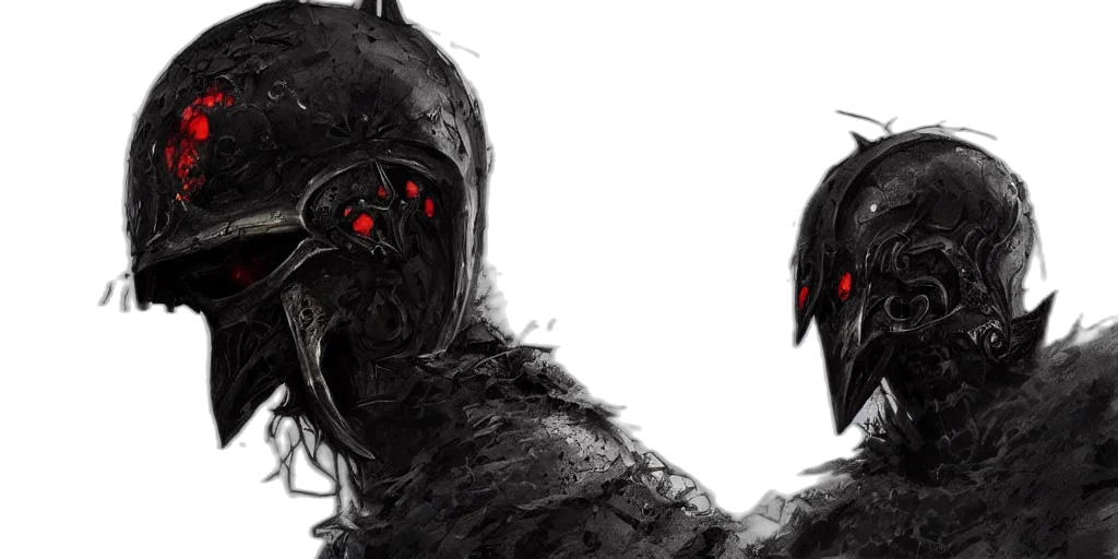 mask, creature, face, concept art, comic book art, fantasy art, 3d render, crow transparent PNG cut-out
