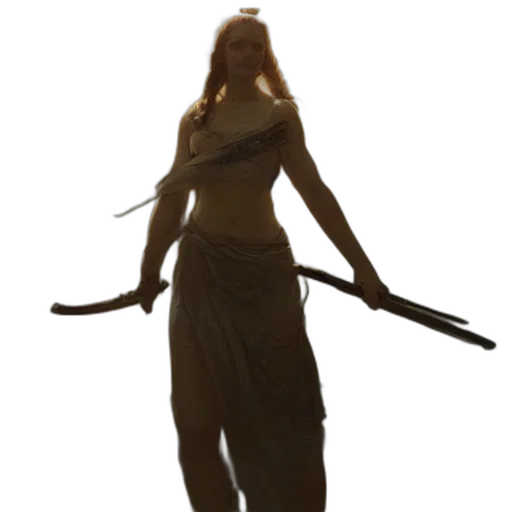 staff, sword, weapon, dress, concept art, 3d render, fantasy art, photorealistic transparent PNG cut-out