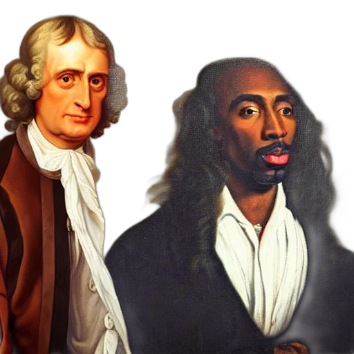 mask, face, hair, fire, classical, portrait, sir, isaac transparent PNG cut-out