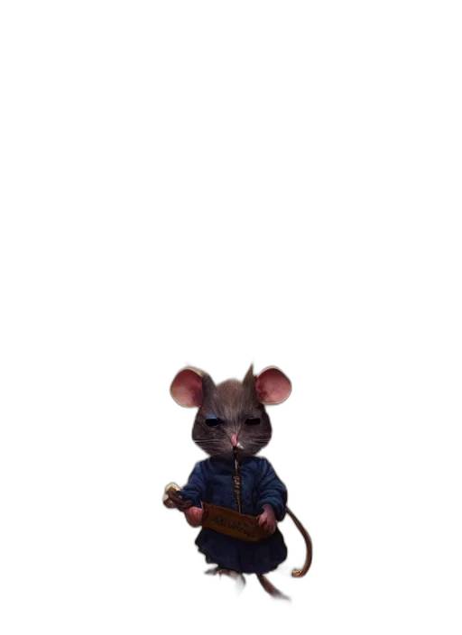 staff, jacket, animal, weapon, 3d render, concept art, pixel art, fantasy art transparent PNG cut-out