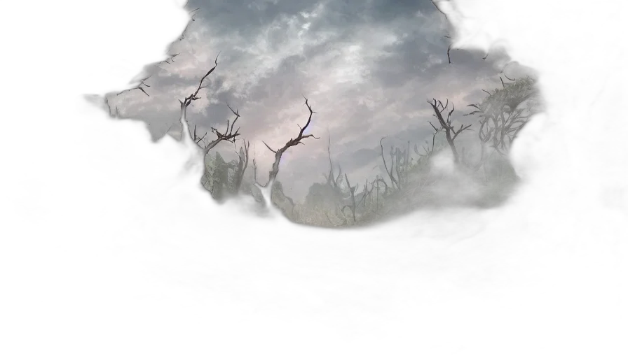 dragon, mask, tree, creature transparent PNG cut-out