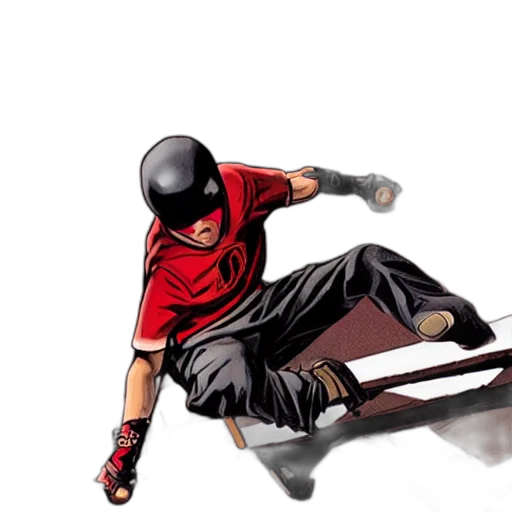 concept art, photorealistic, comic book art, cartoon transparent PNG cut-out