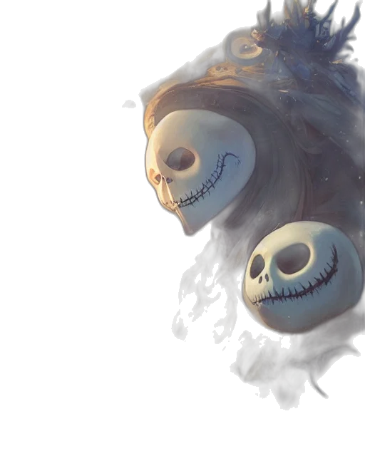 mask, creature, face, concept art, fantasy art, watercolor, photorealistic, underwater transparent PNG cut-out
