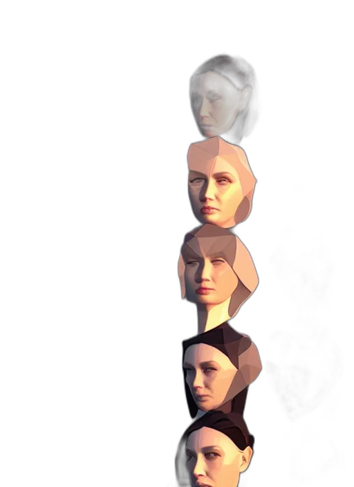 face, mask, staff, robot, 3d render, concept art, photorealistic, pixel art transparent PNG cut-out