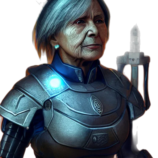 staff, face, robot, concept art transparent PNG cut-out