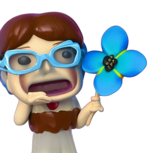 flower, staff, 3d render, concept art transparent PNG cut-out