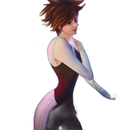 dress, hair, staff, concept art transparent PNG cut-out