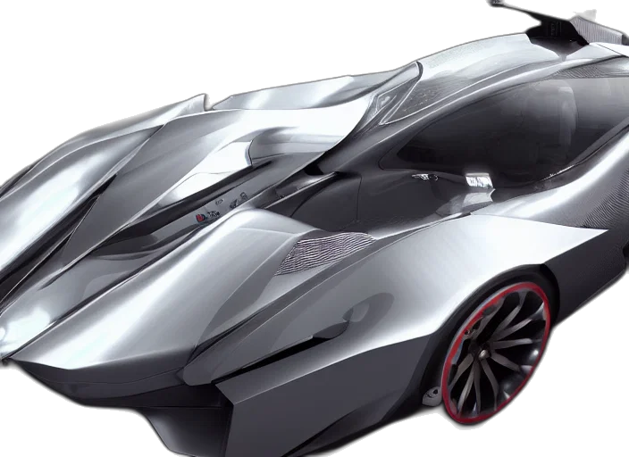 car, 3d render, concept art, photorealistic transparent PNG cut-out