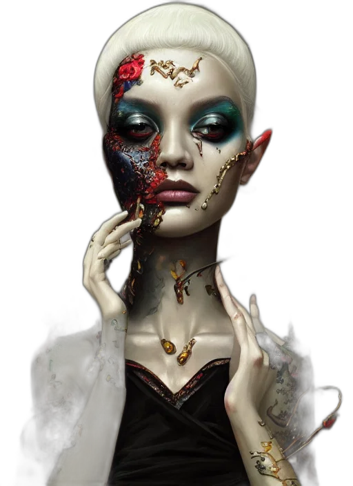 mask, jewelry, face, fantasy art transparent PNG cut-out