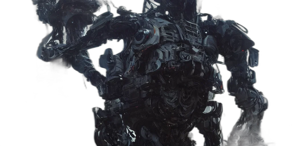 robot, creature, weapon, face transparent PNG cut-out