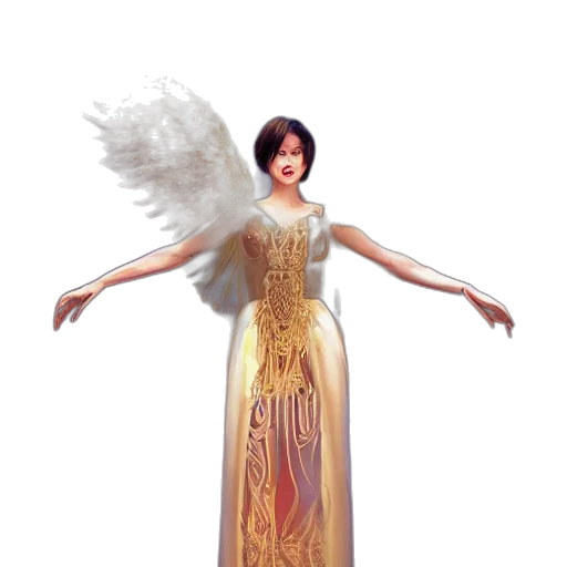 dress, fantasy art, concept art, 3d render, photorealistic, golden, beautiful, full transparent PNG cut-out