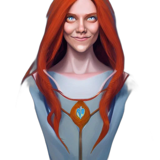face, dress, staff, jewelry transparent PNG cut-out
