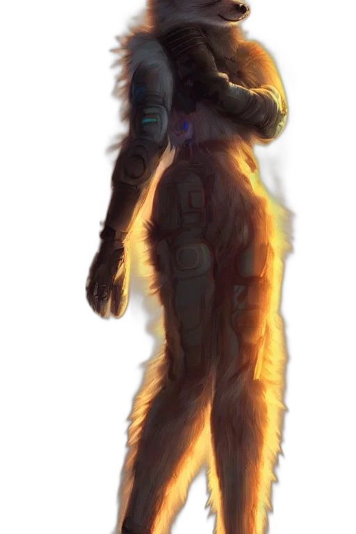 staff, creature, jacket, robot transparent PNG cut-out