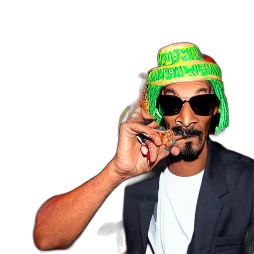 hat, snoop, dogg, trader, vic, bar, holding, tiki transparent PNG cut-out