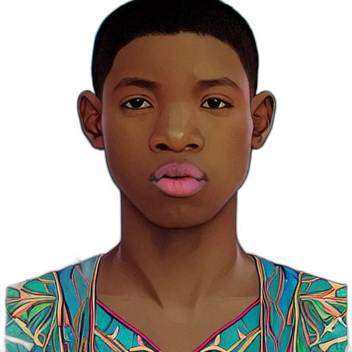 face, photorealistic, cartoon, concept art, pixel art, colourful, upper, half transparent PNG cut-out