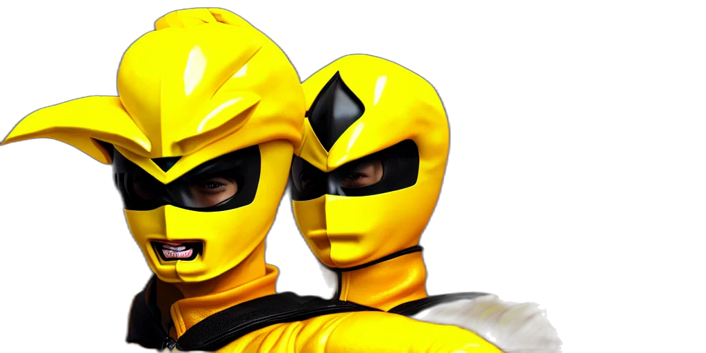 mask, 3d render, concept art, comic book art, photorealistic, golden, symmetry, yellow transparent PNG cut-out
