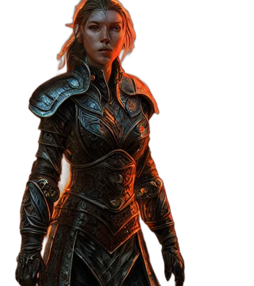 sword, concept art, fantasy art, comic book art, 3d render, dark, golden, elder transparent PNG cut-out