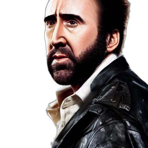 jacket, face, animal, photorealistic transparent PNG cut-out