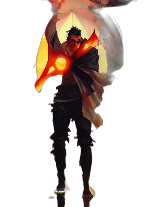 staff, mask, dragon, jacket transparent PNG cut-out
