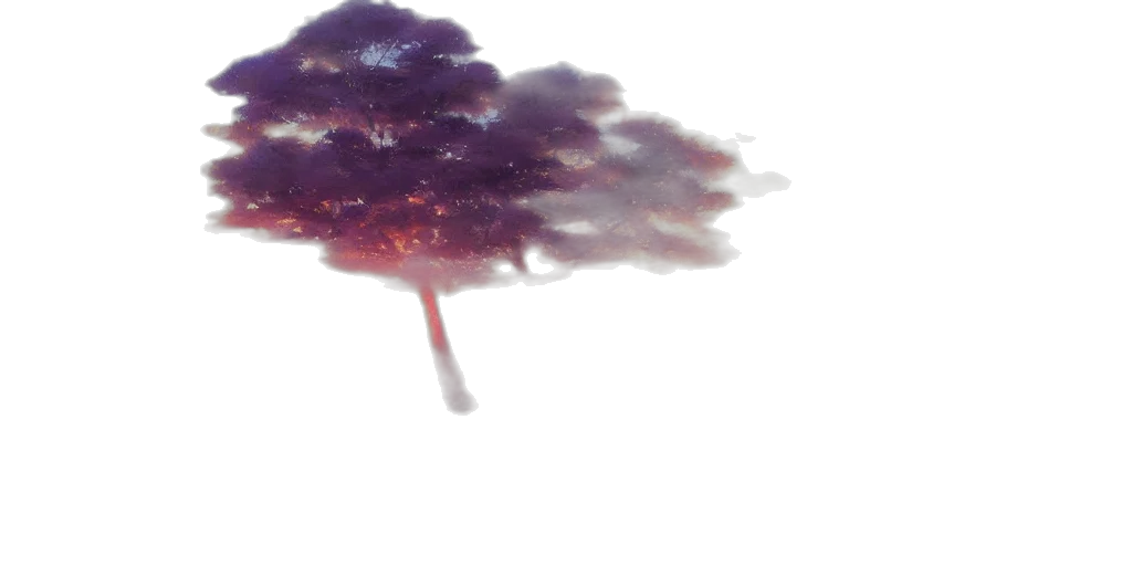 tree, umbrella, crown, staff, 3d render, photorealistic, concept art, vaporwave transparent PNG cut-out