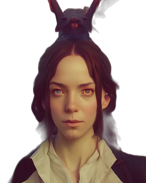 face, staff, creature, mask, fantasy art, concept art, photorealistic, pixel art transparent PNG cut-out